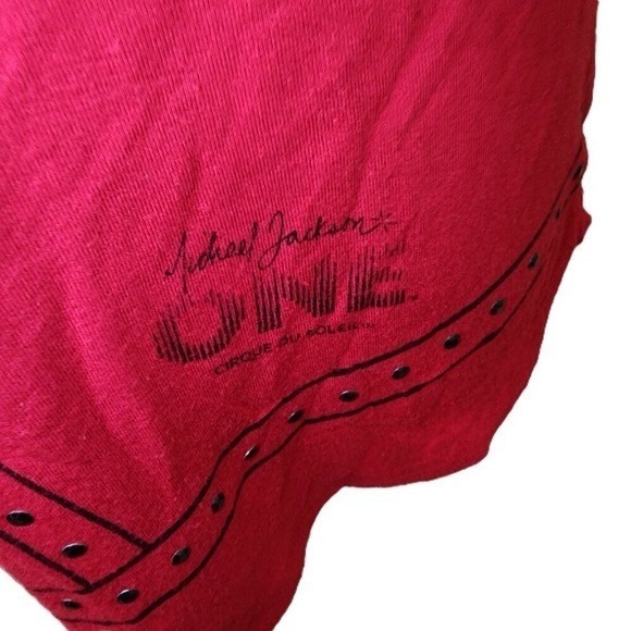 Michael Jackson Cirque Du Soleil "One" Red Tank Top Size M - Picture 4 of 8